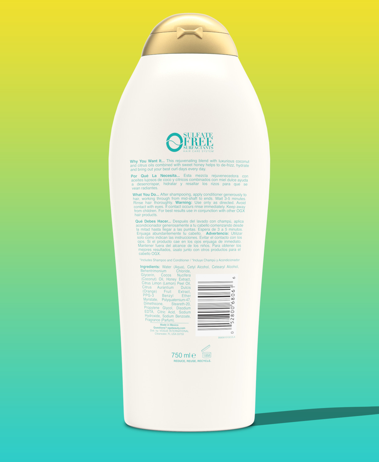 Moisturizing Coconut Conditioner for Curly Hair