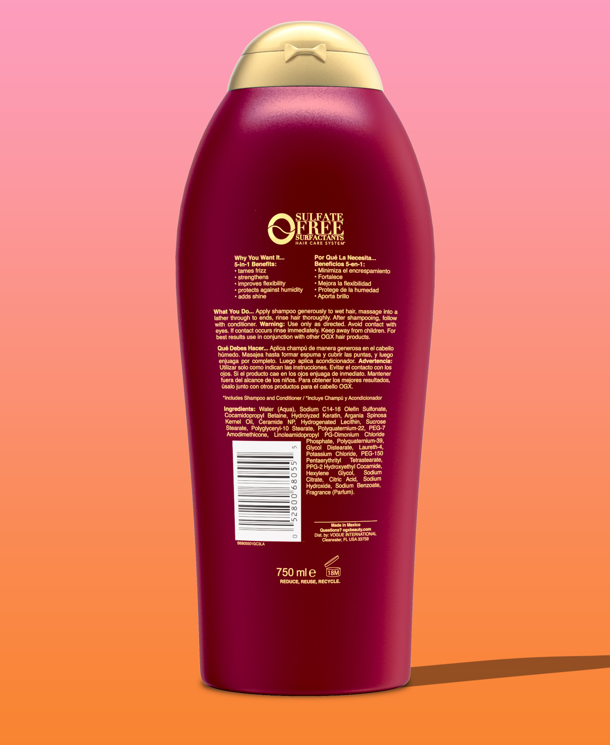 Frizz-Free Keratin Smoothing Oil for Frizzy Hair | OGX Beauty