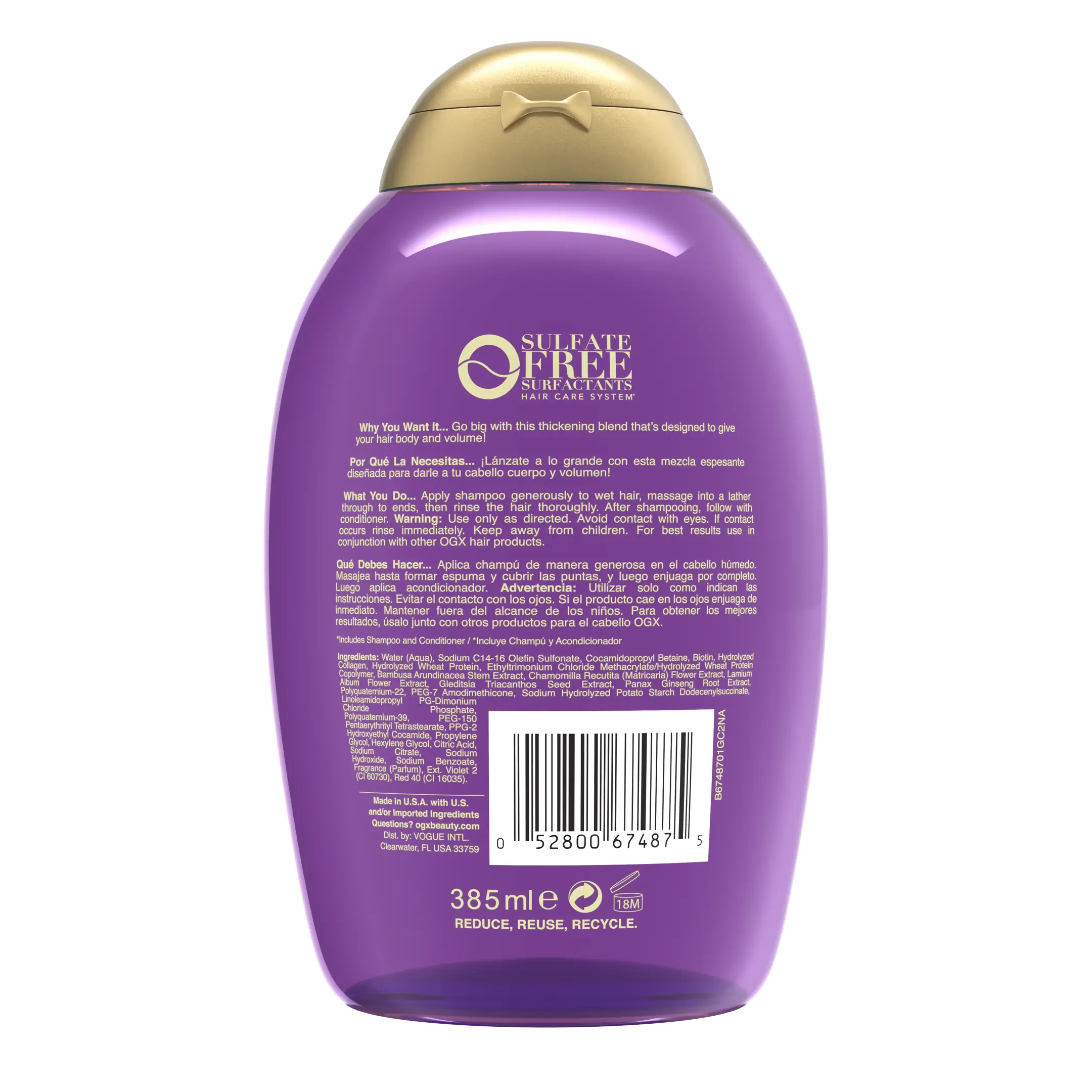 Extra Strength Thick & Full + Biotin & Collagen Shampoo 13 fl oz 2