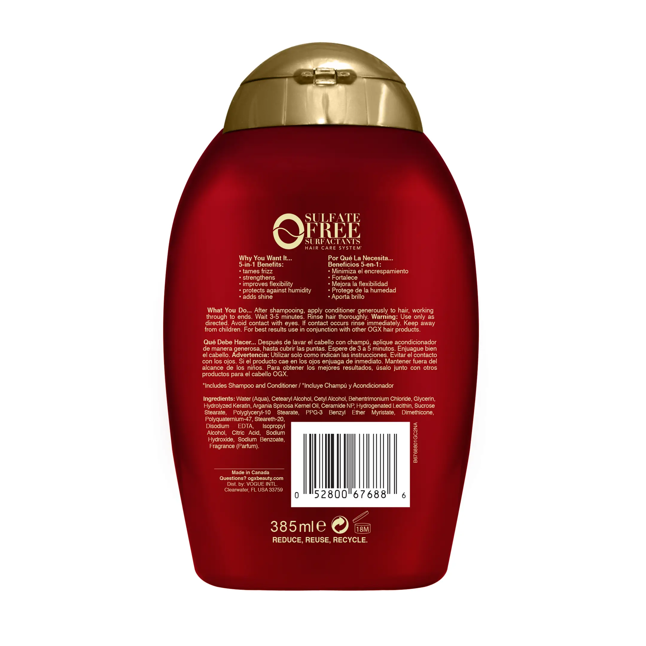 Frizz-Free + Keratin Smoothing Oil Conditioner 13 fl oz 2