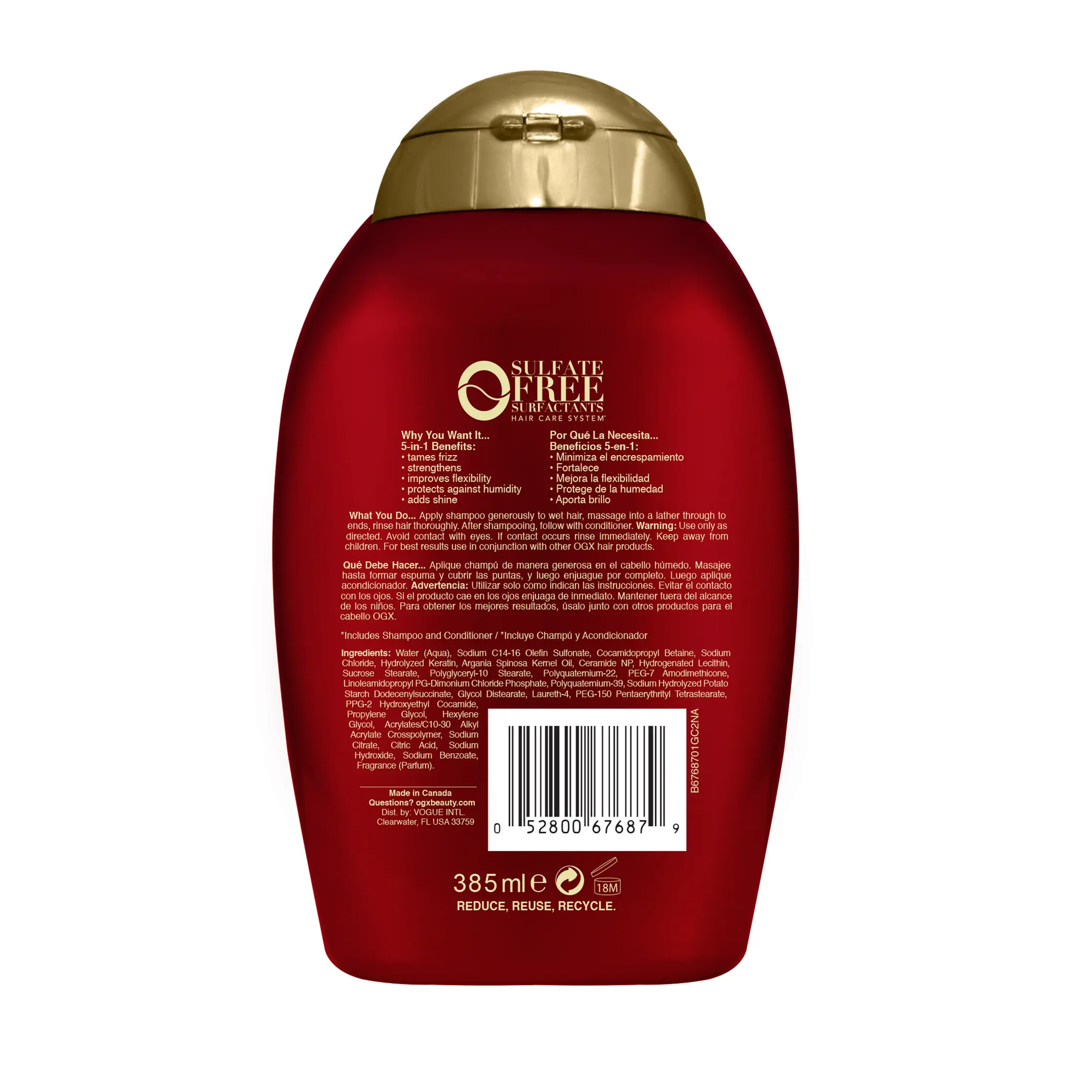 Frizz-Free + Keratin Smoothing Oil Shampoo 13 fl oz 2