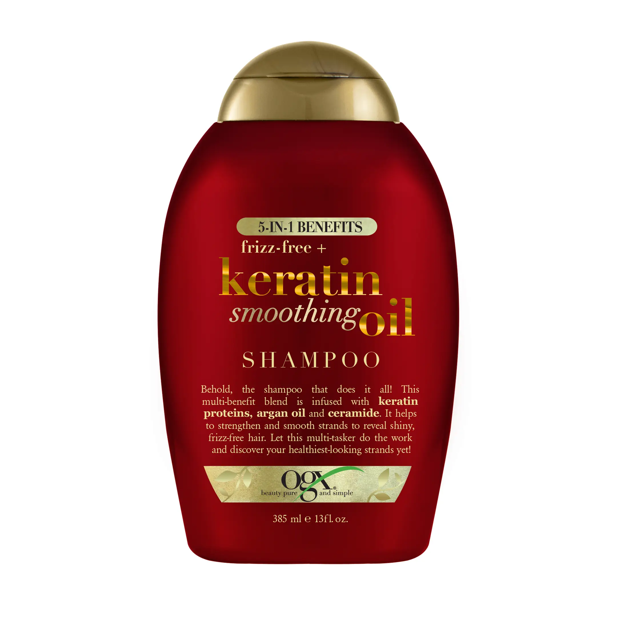 Frizz-Free + Keratin Smoothing Oil Shampoo 13 fl oz
