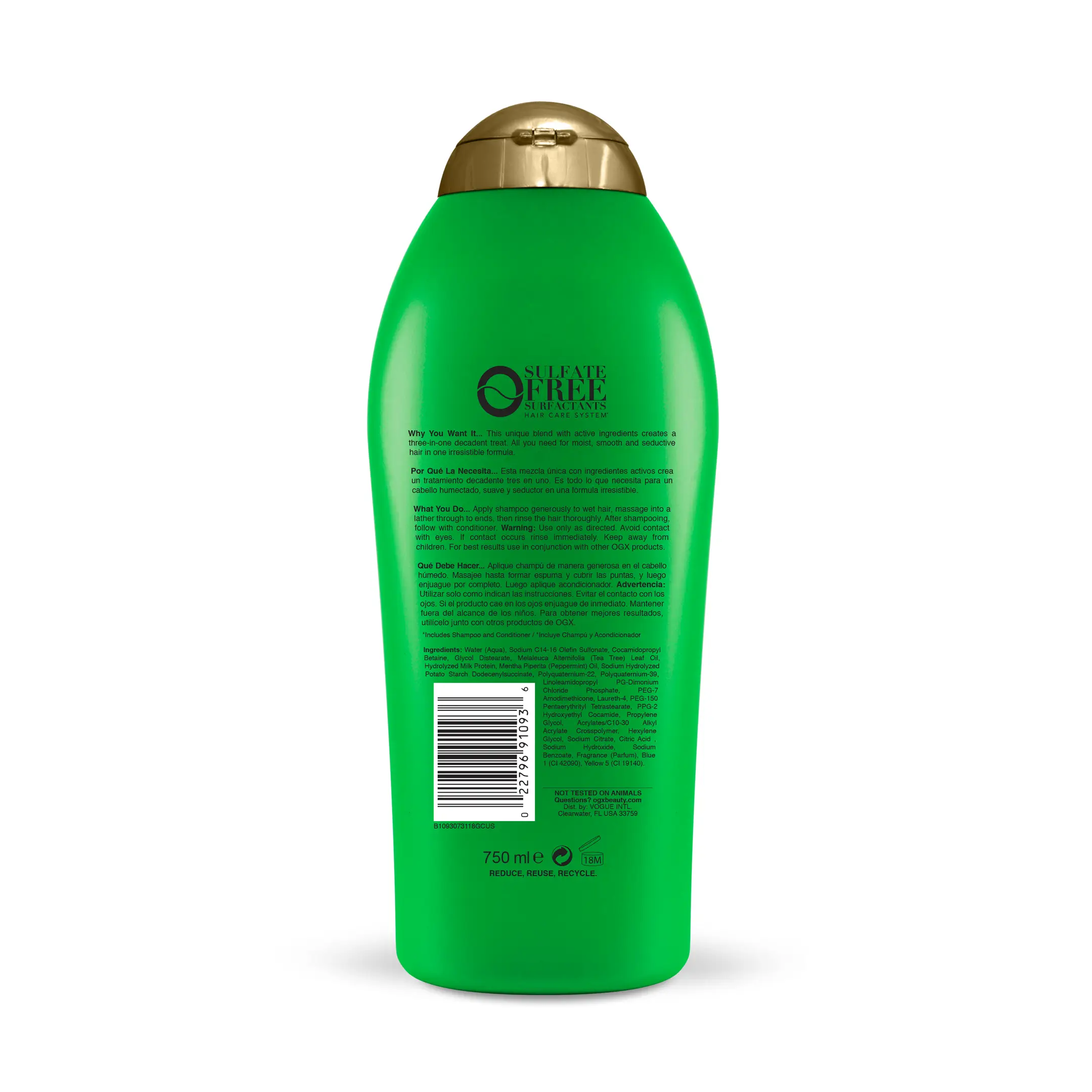 Hydrating + Teatree Mint Salon Size Shampoo 25.4 fl oz 2