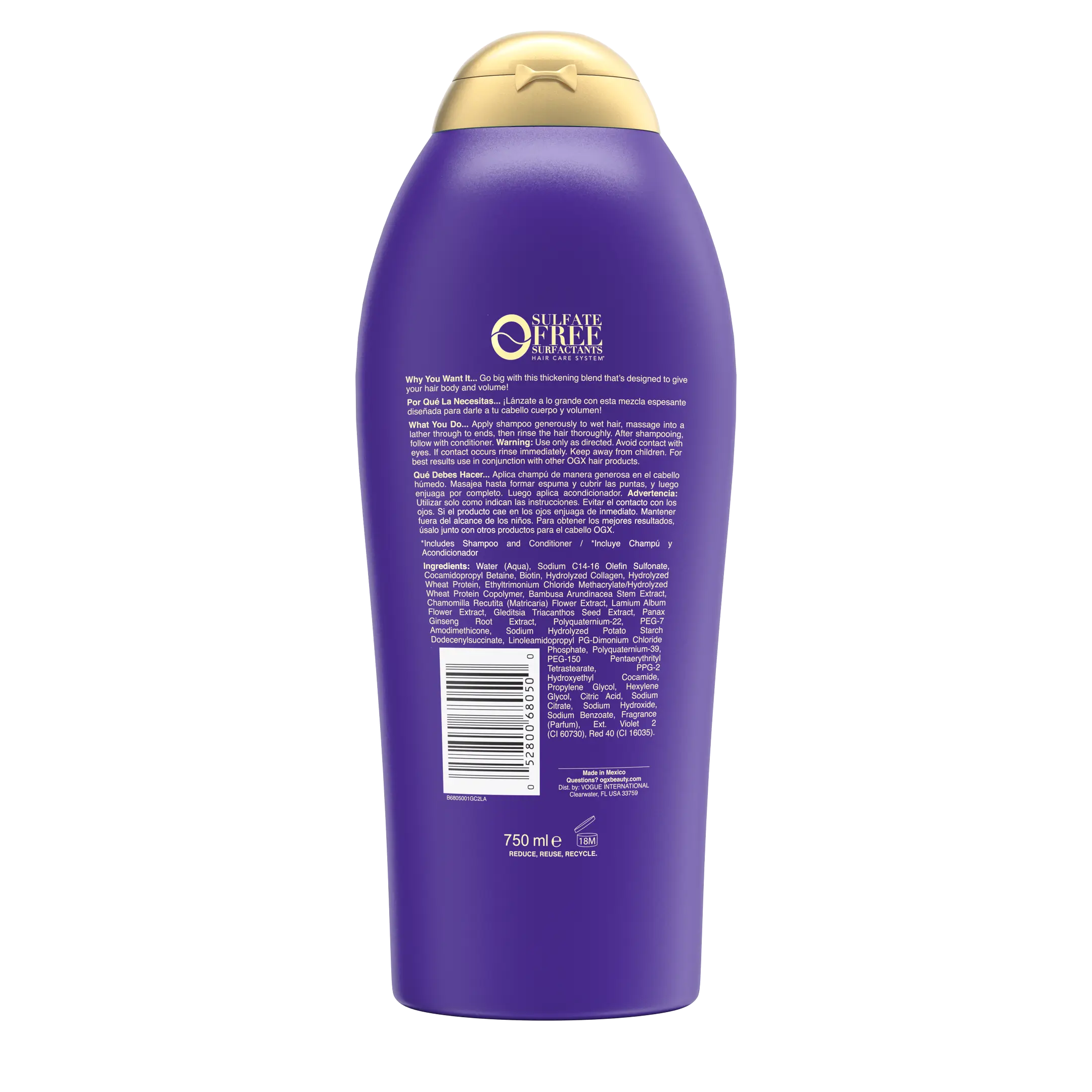 Volumizing Biotin & Collagen Shampoo for Fine Hair 2